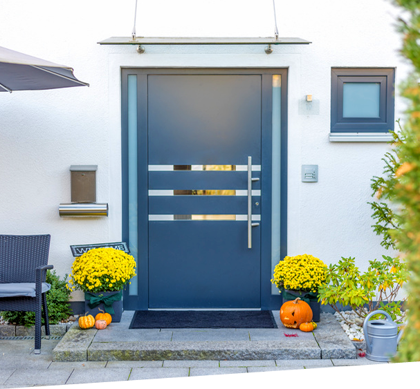 Porte en bois-aluminium