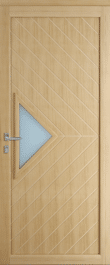 Porte d'entrée Minco en bois aluminium - modèle Geo 1