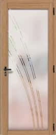 Porte d'entrée Minco en bois aluminium - modèle Lucia 2