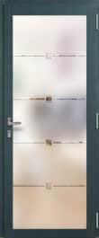 Porte d'entrée Minco en bois aluminium - modèle Lucia 5