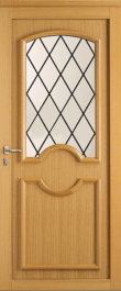 Porte d'entrée Minco en bois aluminium - modèle Tradi 17