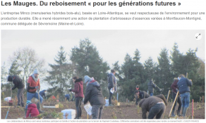 Ouest France plantation forêt Minco