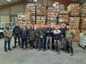 Photo de l'équipe de la Scierie la Bourguignonne filiale de l'entreprise Minco