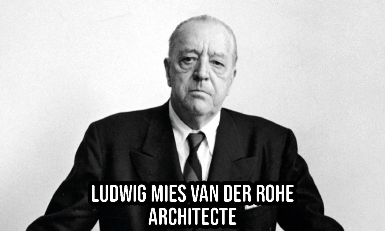 Portrait de l'architecte Ludwig Mies van der Rohe MINCO Blog