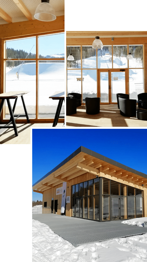 minco mur rideau vitré sur un bâtiment tertiaire